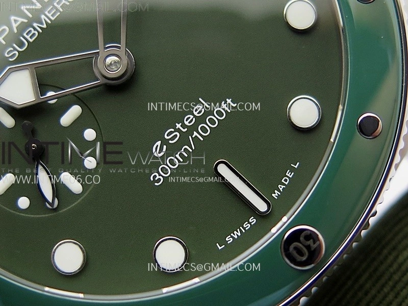 PAM1287 V TTF Best Edition Green Dial on Green Leather Strap P.900 Clone